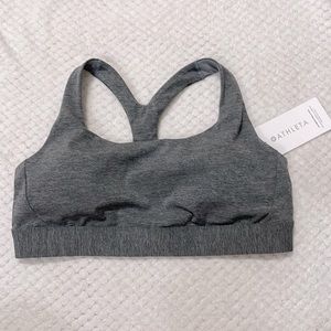 NWOT Athleta heather grey ultimate sports bra D-DD+